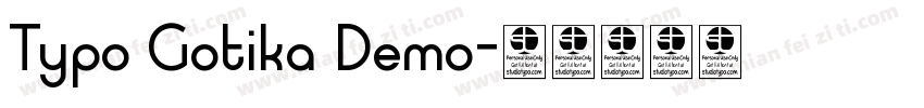 Typo Gotika Demo字体转换